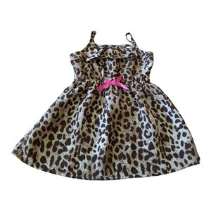 🏖️3/$20 Summer Sale🏖️Healthtex Leopard Print Spaghetti Strap Dress